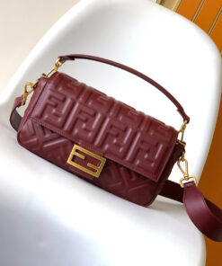 Túi Nữ Fendi Baguette Cỡ Trung Cao Cấp - Da Cừu 3D, Authentic 1:1