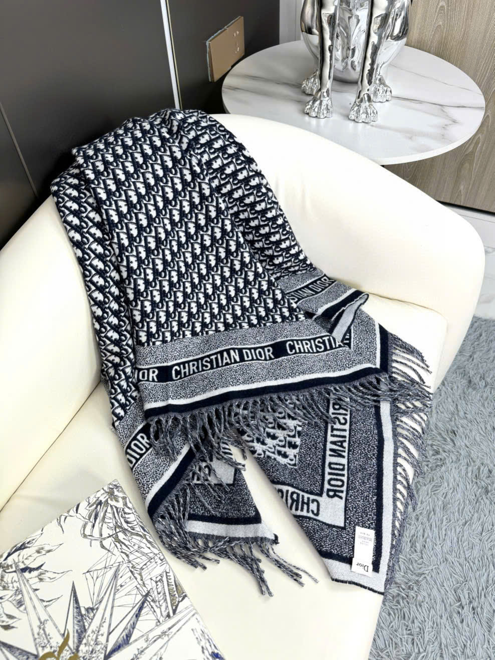 khăn quàng cổ Dior Oblique