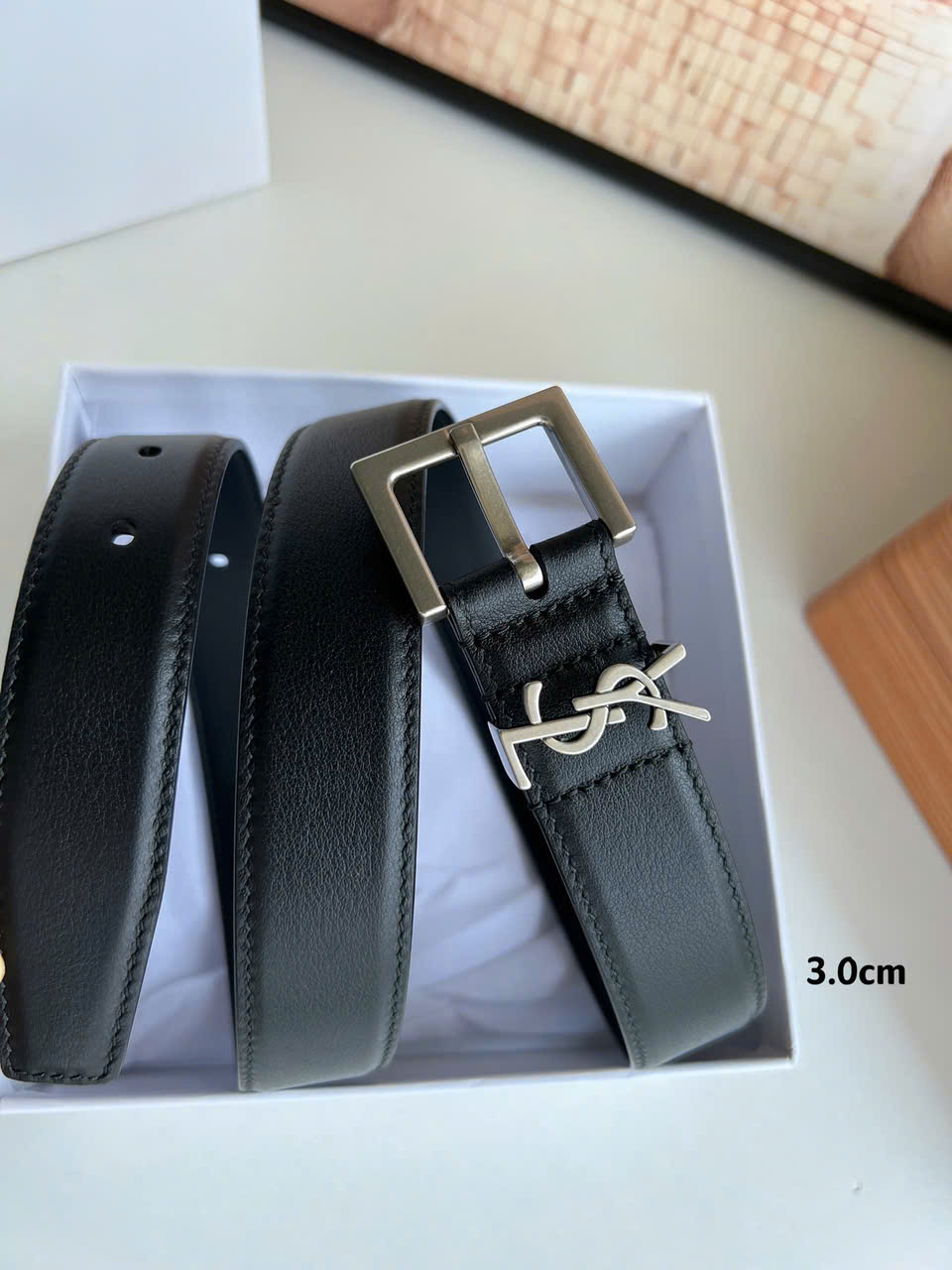 thắt lưng nữ khóa kim loại YSL