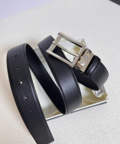 Thắt Lưng Nam Montblanc Cao Cấp - Da Bê Sang Trọng, Khóa IP Bền Màu, Chuẩn Doanh Nhân