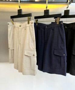 Quần Short Nam Brunello Cucinelli 26SS - Form Gọn Cao Cấp, Thoáng Mát, Chuẩn Doanh Nhân Hiện Đại