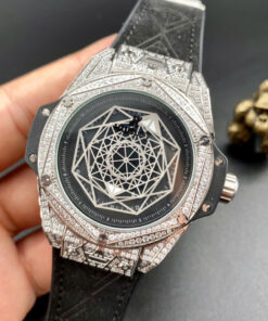 Đồng Hồ Nam Hublot Big Bang Sang Bleu Cao Cấp - Thiết Kế Hình Học Độc Đáo, Authentic 1:1